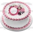 Minnie Mouse Flowers and Bows Budding Beauty Edible Cake Topper Image Frame ABPID03420 Cheap