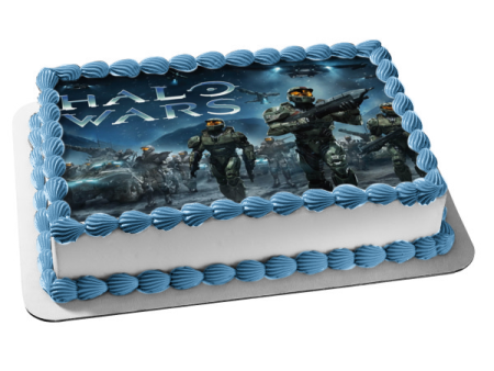 Halo Wars Microsoft Soldiers and Air Ships Edible Cake Topper Image ABPID03394 Online now