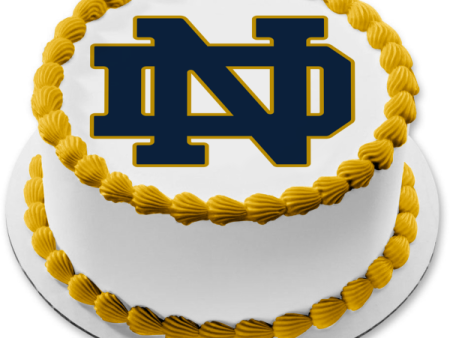 Notre Dame Fighting Irish Logo Sports Football Edible Cake Topper Image ABPID03373 For Discount