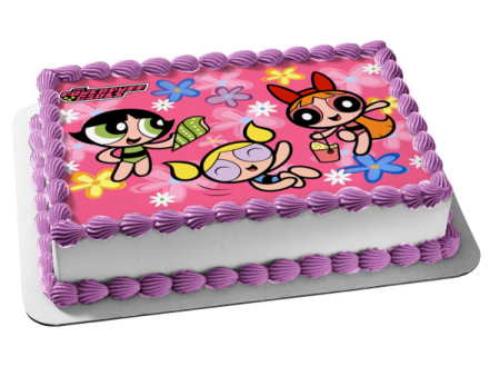 Power Puff Girls Blossom Bubbles and Buttercup Edible Cake Topper Image ABPID03330 Online Hot Sale