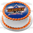 WWE Summer Slam World Wrestling Entertainment Fireworks Blue Background Edible Cake Topper Image ABPID01306 Discount