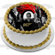 James Bond 007 Sean Connery Daniel Craig and Pierce Brosnon Edible Cake Topper Image ABPID03351 Fashion