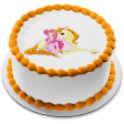 Yellow Unicorn and Pink Fairy Edible Cake Topper Image ABPID01813 Online