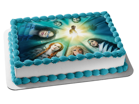 A Wrinkle In Time Meg Charles Calvin Mrs. Which Mrs. Whatsit Dr. Murry Edible Cake Topper Image ABPID01301 on Sale