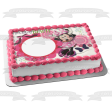 Minnie Mouse Flowers and Bows Budding Beauty Edible Cake Topper Image Frame ABPID03420 Cheap