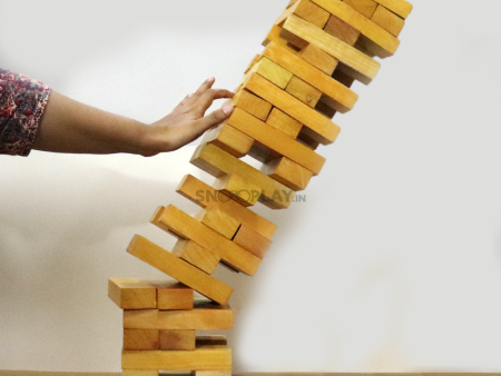 Giant Jenga - Wooden Tumbling Tower with Storage Bag Hot on Sale