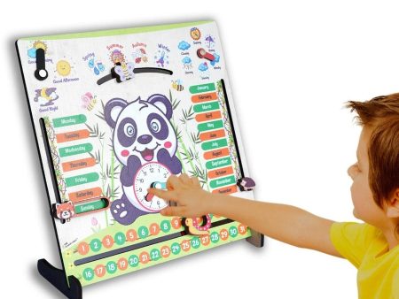 7 Activities Panda Teaching Clock & Calendar on Sale