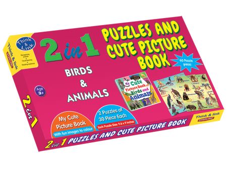 2 in 1 Puzzle - Birds & Animals For Sale