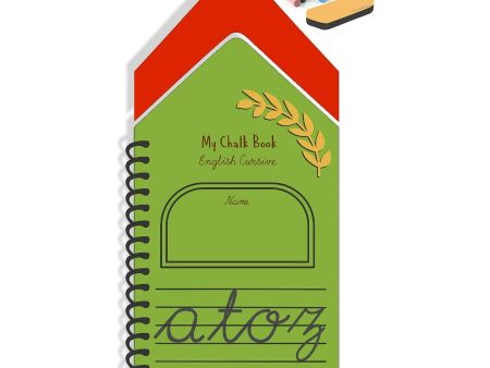 A to Z Small Cursive Letters Reusable Chalk Book Fashion