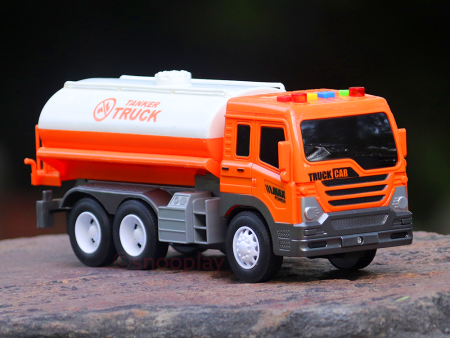 City Transporter Tanker Truck (1:16 Scale) - With Light & Sound Online Hot Sale