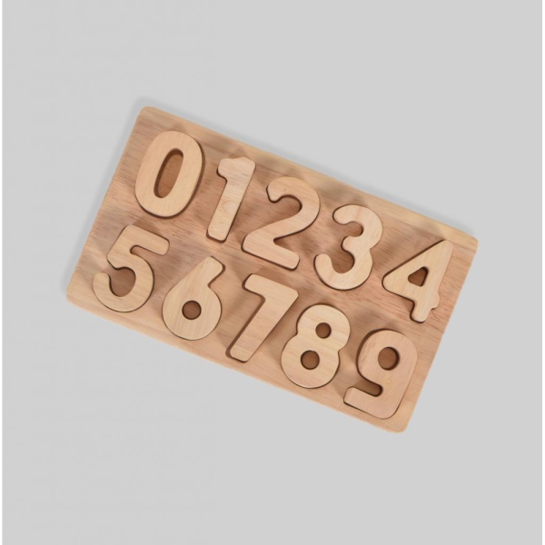 0-9 Wooden Number Puzzle, Learning Numbers, Home Schooling Toy Online Sale