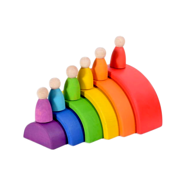 6-Piece Rainbow Stacker Supply