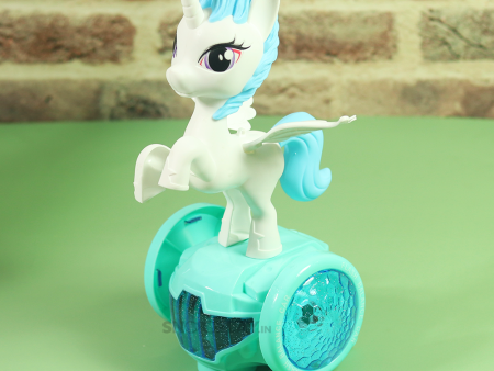 Musical Unicorn Toy on Balancing Wheels (Light & Sound) with Auto Turn Feature (assorted colors) Cheap