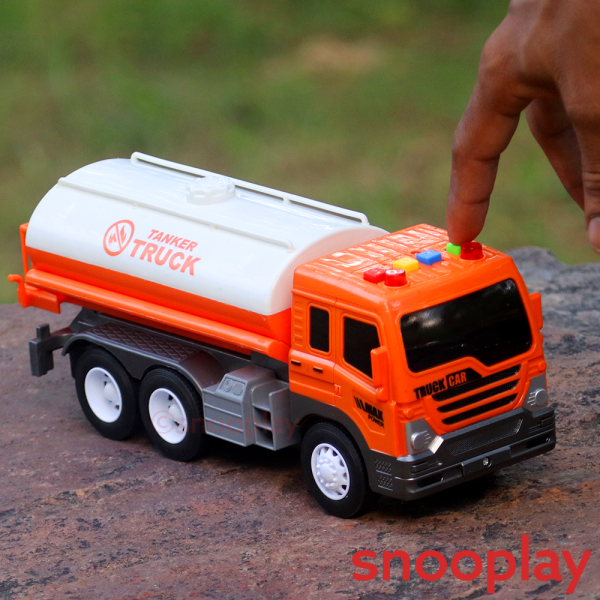 City Transporter Tanker Truck (1:16 Scale) - With Light & Sound Online Hot Sale