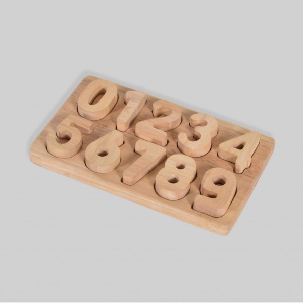 0-9 Wooden Number Puzzle, Learning Numbers, Home Schooling Toy Online Sale