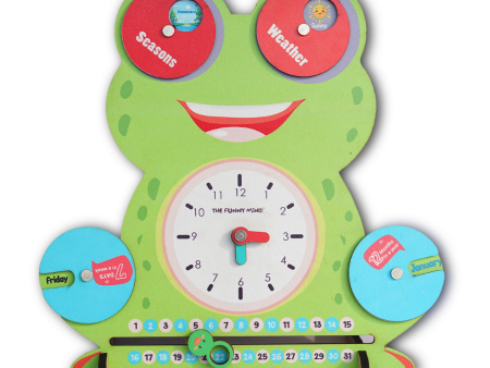 6 Activities Smiley Teaching Calendar and Clock Board on Sale