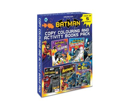 Batman Copy Colouring and Activity Books Pack (A Pack of 5 Books) on Sale