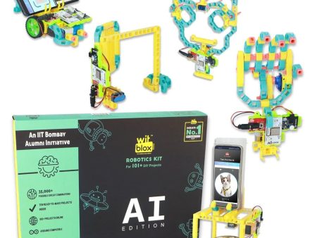 Robotics with AI kit || DIY STEM Projects with AI-based applications  || Plug & Fit Modular Electronics Circuits || Arduino Compatible Supply