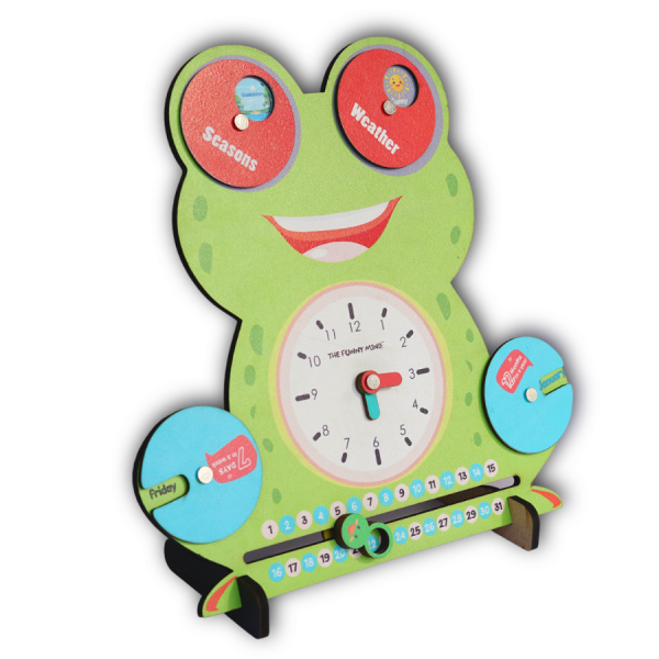 6 Activities Smiley Teaching Calendar and Clock Board on Sale