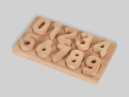 0-9 Wooden Number Puzzle, Learning Numbers, Home Schooling Toy Online Sale