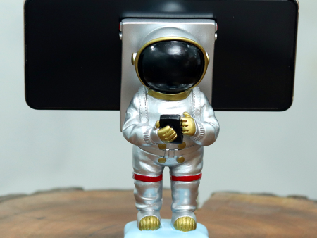 Astronaut Mobile Phone Stand (Silver) Fashion