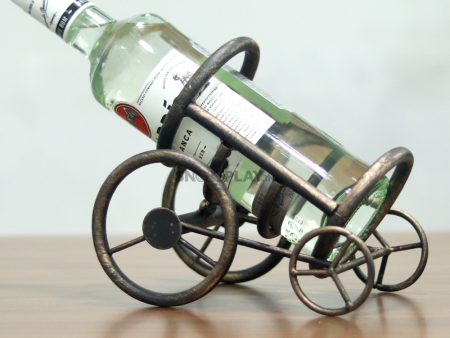 Vintage Cart Bottle Holder & Pourer For Discount