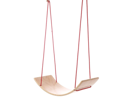 2 in 1 Wooden Balancing Board Swing for Kids Hot on Sale