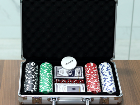 200 Pieces Poker Set with Briefcase For Sale