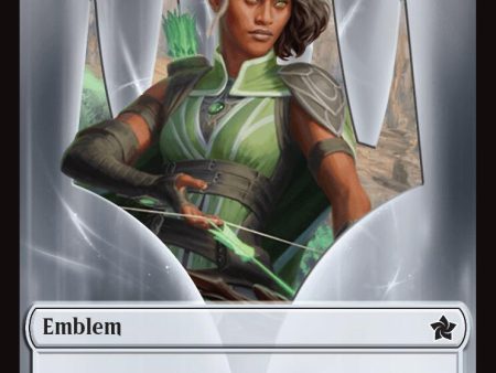 Emblem - Vivien Reid    Elf Warrior Double-Sided Token [Foundations Tokens] Online now