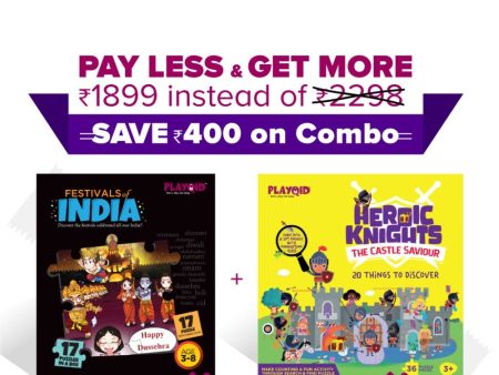 17 in 1 Festivals of India + Heroic Knights The Castle Saviour Puzzles For Kids Discount