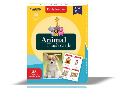 Animals Double Sided Flash Cards Hot on Sale