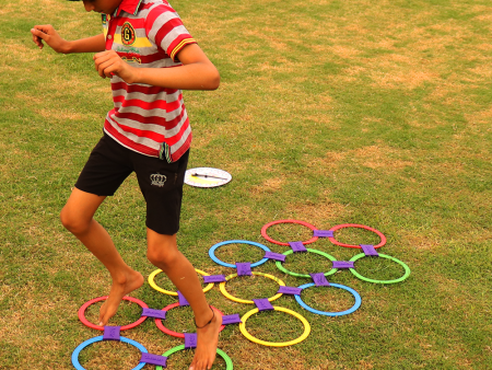 2 in 1 Twister and Hopscotch (With Spinner & Carrying Case) - Active Play Game For Cheap