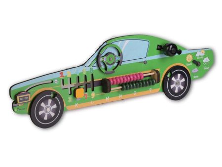 7 in 1 Activities Racing Green Busy Board Car (Green Colour) Fashion