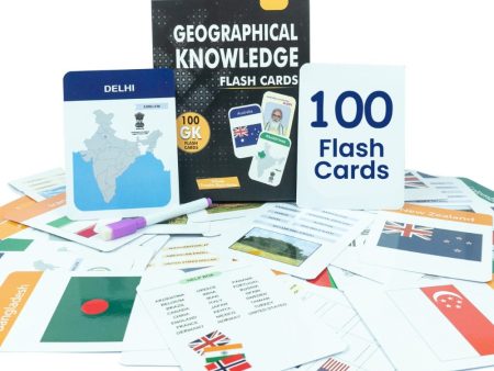 Geographical Knowledge 100 Flash Cards on Sale