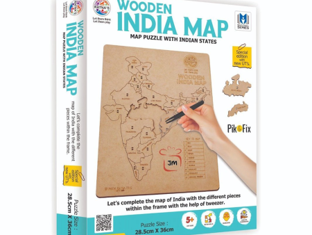 Wooden India Map Puzzle - 31 Pieces Supply