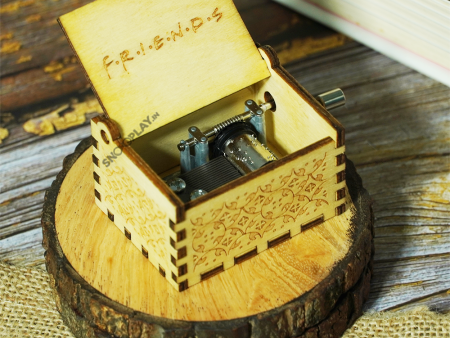 FRIENDS TV Show Music Box (Hand Engraved Wooden Box) Online now