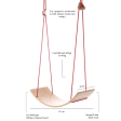 2 in 1 Wooden Balancing Board Swing for Kids Hot on Sale