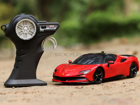 Ferrari SF90 Stradale Remote Control Car with Pistol Grip Controller (1:24 Scale) For Cheap