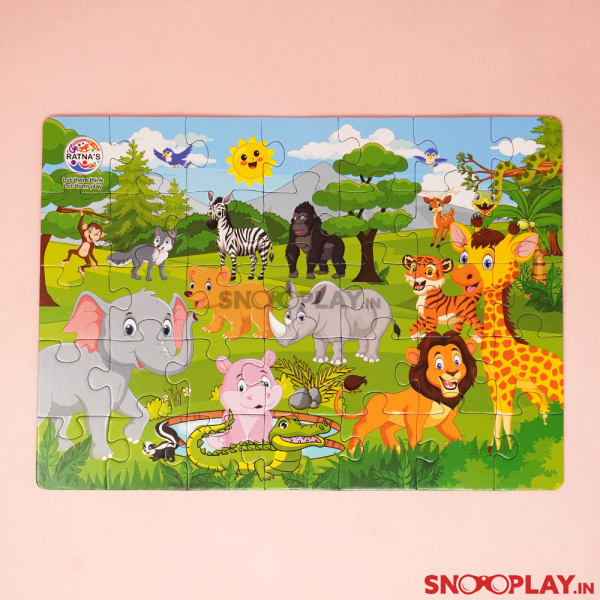 4 in 1 Animal World Jigsaw Puzzles For Kids Cheap