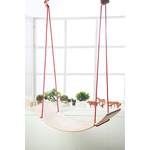 2 in 1 Wooden Balancing Board Swing for Kids Hot on Sale