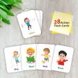 Action Double Sided Flash Cards Supply