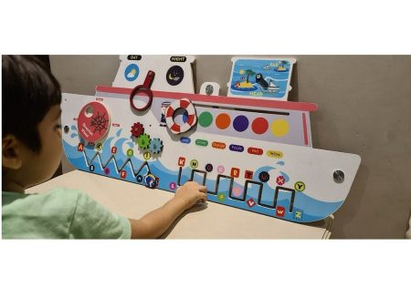 7 in 1 Activities Sea Ship Rugged Busy Board Online Sale