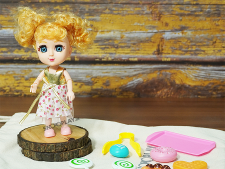 Doll (twistable arms & legs) with Baking Kit Playset with Complimentary Storage Bag Online