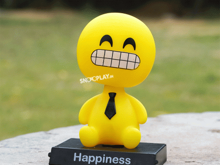 Grinning Face Emoji Bobblehead - Car Decoration & Phone Stand For Sale